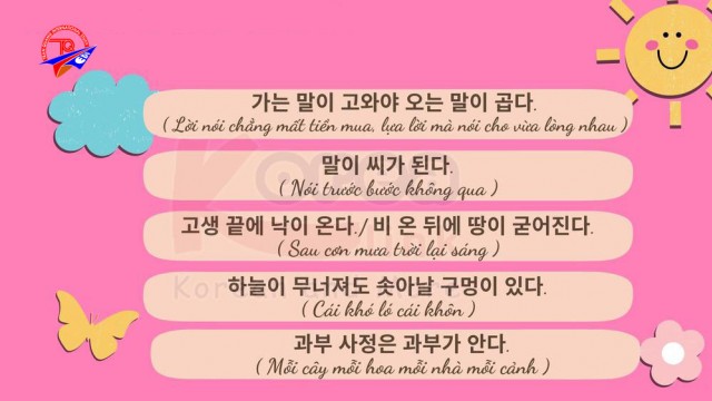 36 Cụm Thành Ngữ Tiếng Hàn Dễ Thuộc Nhất