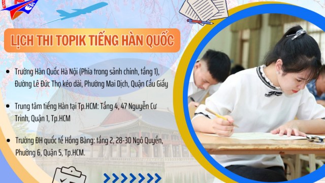 Lịch Thi Topik Tiếng Hàn Quốc