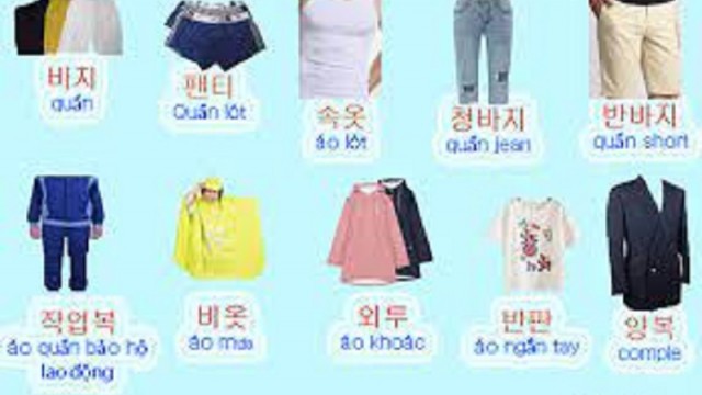 Bỏ Túi 66 Từ Vựng Tiếng Hàn Về Trang Phục