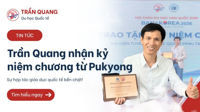 Trần Quang Nhận Kỷ Niệm Chương Tri Ân Từ Đại học Pukyong 2026