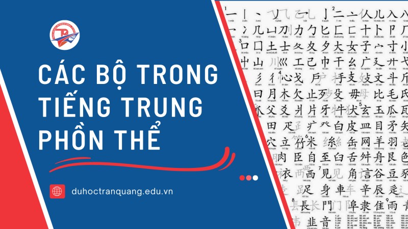 Các Bộ Trong Tiếng Trung Phồn Thể