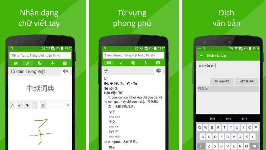 Phần Mềm Dịch Tiếng Trung Phồn Thể Cho Điện Thoại