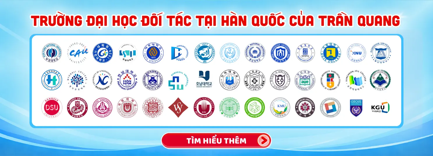 Đại Học Đối Tác Của Trần Quang Tại Hàn Quốc