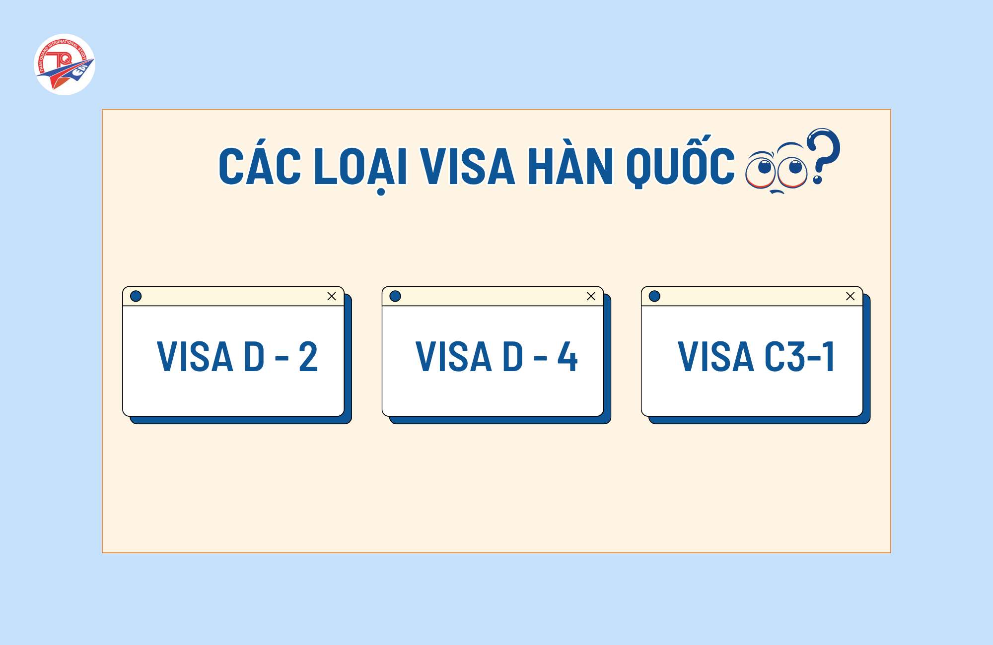 Các loại Visa du học Hàn Quốc phổ biến