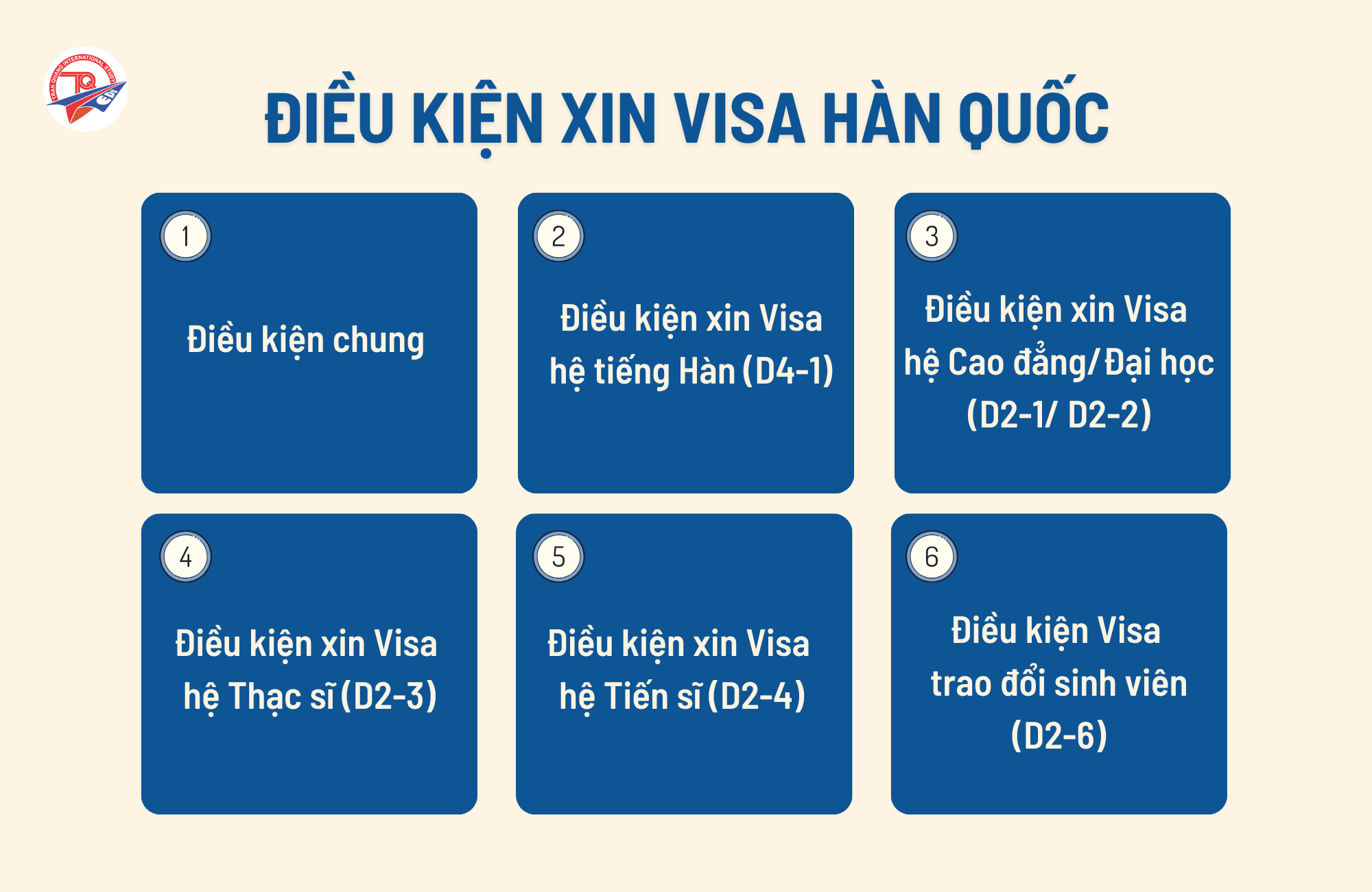 Điều kiện xin Visa Hàn Quốc
