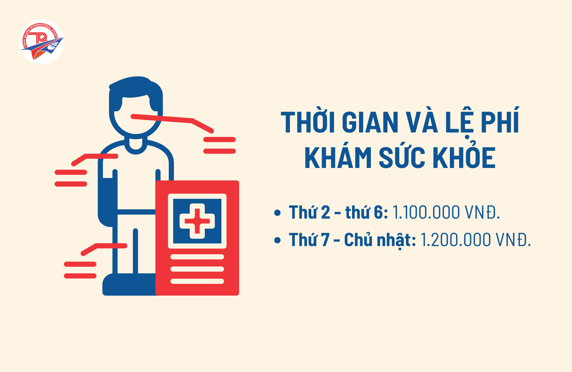 Thời gian và lệ phí khám sức khỏe đi du học Hàn Quốc