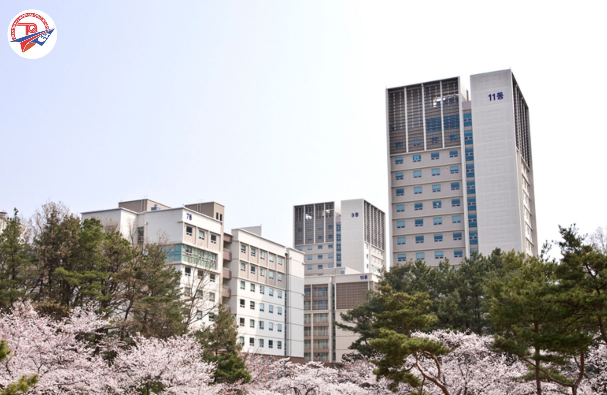 Tòa ký túc xá trường đại học Quốc gia Chungnam