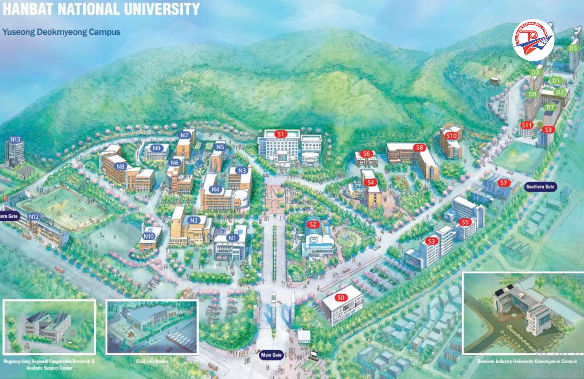 Yuseong Campus của trường đại học Quốc gia Hanbat