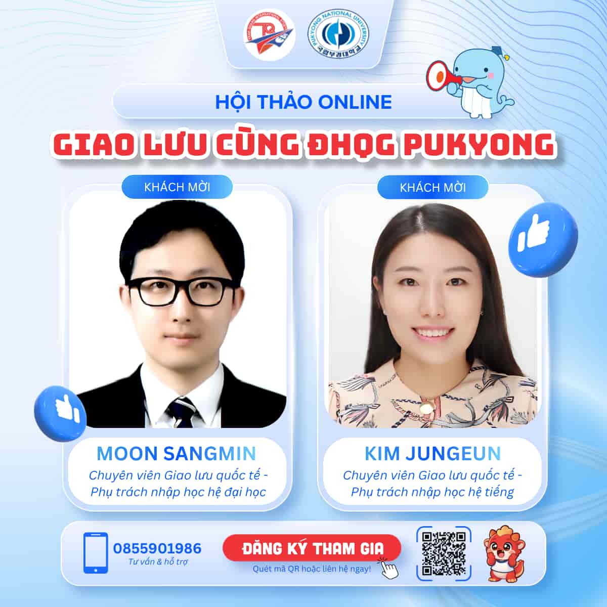 Đại diện Đại học Quốc gia Pukyong cùng khách mời tại hội thảo