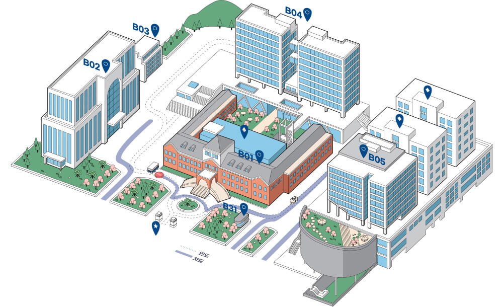 Bản Đồ Bumin Campus Trường Đại Học DongA Hàn Quốc